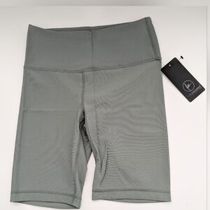 NWT 90 Degree By Reflex Women's (Medium) High-Waist Ribbed Bike Shorts